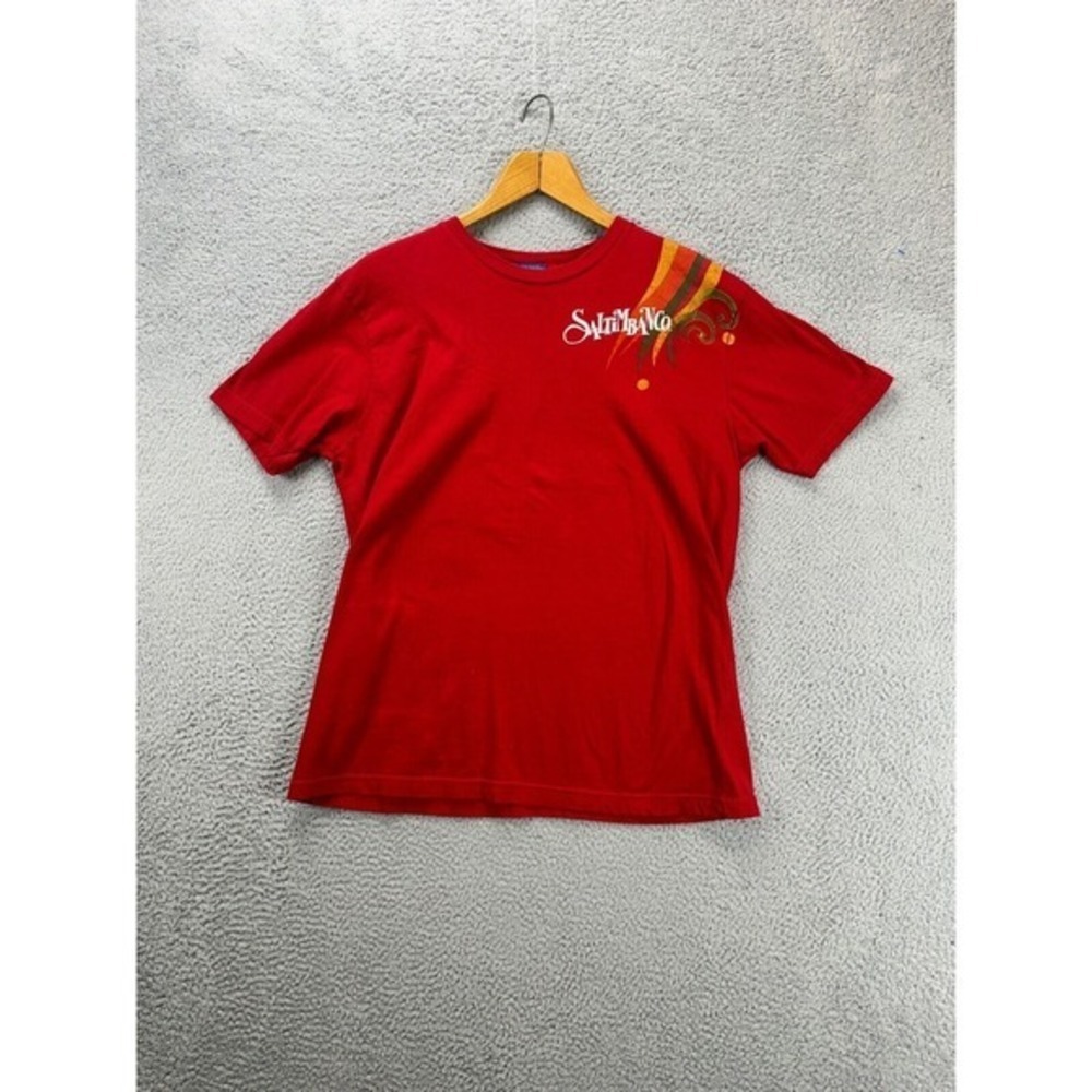 Cirque Du Soleil Shirt Women Large Red Saltimbanco Tee Short Sleeve Made In USA